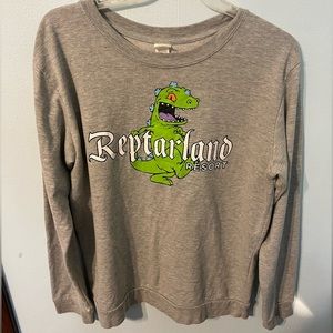 Reptar Rugrats Reptarland Resort XXL 2017 Nickelodeon Fleece Sweatshirt